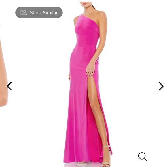 One Shoulder Jersey Gown